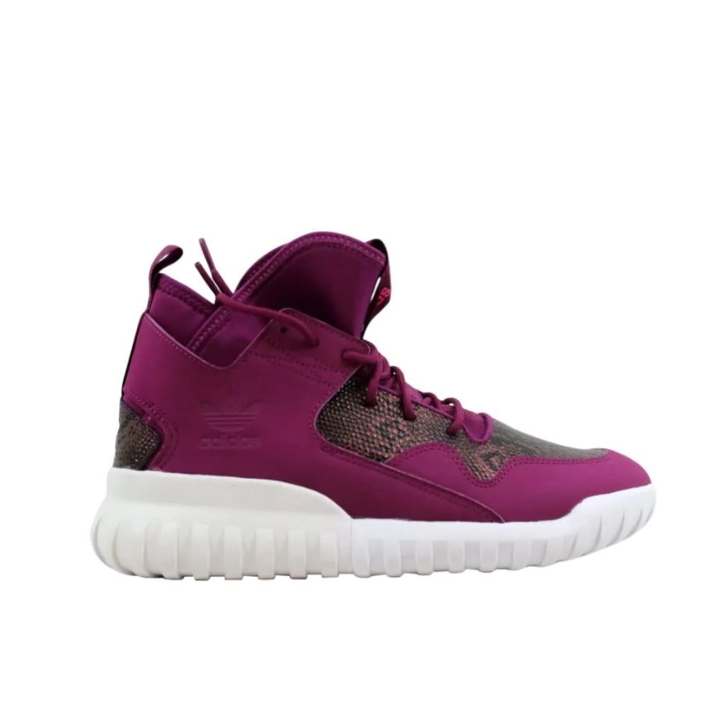 Adidas Tubular X Magenta Snakeskin Sneakers Size 8.5 Womens Or 6.5 Boys